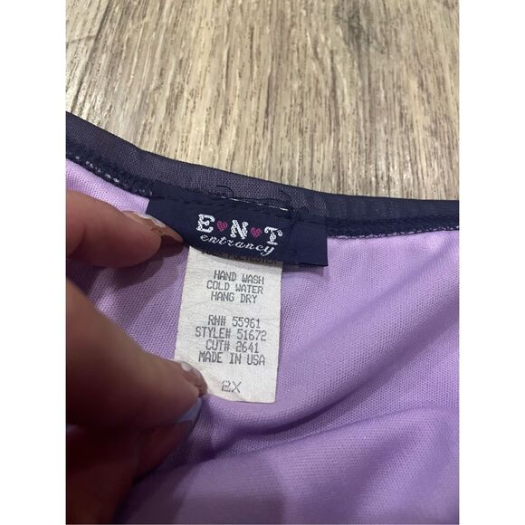 ENT Entrancy Black and Purple Whimsigoth Skirt 2X Y2K - Picture 3 of 5